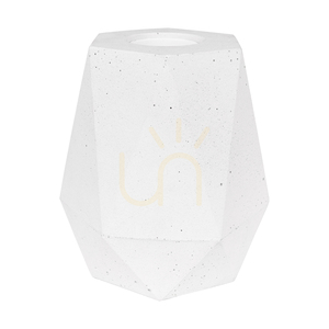 Lampa de masă Diamant, 1xE27, Max. 25 W, beton alb/cablu din PVC negru, Ø 12 cm small 2