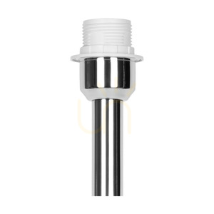 Lampa de podea Dove, 1xE27, Max. 60 W, metal cromat / cablu din PVC transparent / abajur alb, Ø 50 cm small 3
