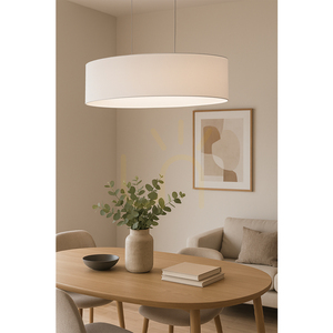 Lampa suspendată Dove 2xE27 Max. 40 W, stejar uleiat / cablu din PVC transparent / abajur alb, 80 cm small 5