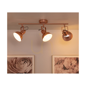 Lampă de tavan „Edit”, 3xE27, Max. 60 W, cupru, 64,5 cm small 2
