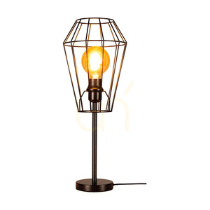 Lampa de masă Endorfina, 1xE27, Max. 25 W, cablu din metal negru/PVC negru, Ø 21 cm small 1