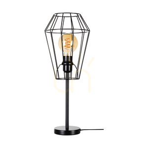 Lampa de masă Endorfina, 1xE27, Max. 25 W, cablu din metal negru/PVC negru, Ø 21 cm small 0