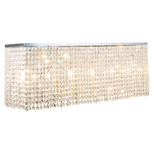 Lampa de tavan Euphoria, 6xE14, Max. 40 W, metal cromat/cristale transparente, 110 cm small 1