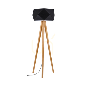 Lampa de podea Finja, 1xE27, Max. 60 W, stejar uleiat/antracit, cablu împletit/negru, abajur Ø 52 cm small 0