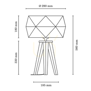 Lampa de masă Finja, 1xE27, Max. 60 W, stejar uleiat/antracit, cablu împletit/alb, abajur Ø 29 cm small 2
