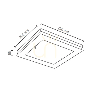 Aplică de perete Finn, 1xLED, 2700K, 14W, lemn de fag și nuc / sticlă albă-transparentă, 29 cm small 2