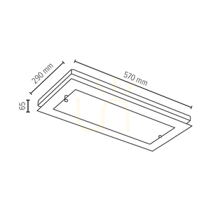 Aplică de perete Finn, 1xLED, 2700K, 24W, lemn de fag și nuc / sticlă albă-transparentă, 57 cm small 2
