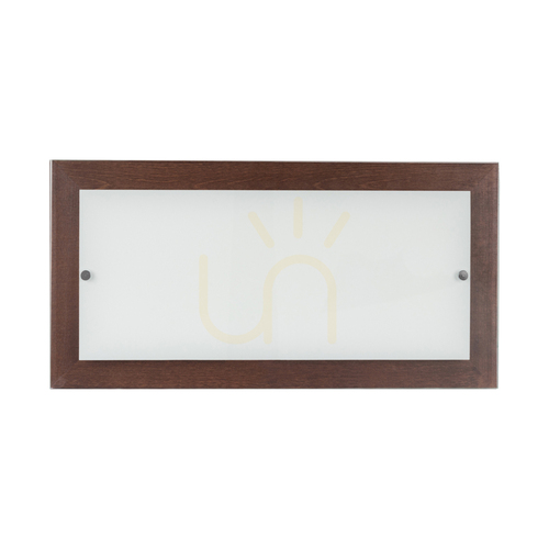 Verifica Aplică de perete Finn, 1xLED, 2700K, 24W, lemn de fag și nuc / sticlă albă-transparentă, 57 cm
