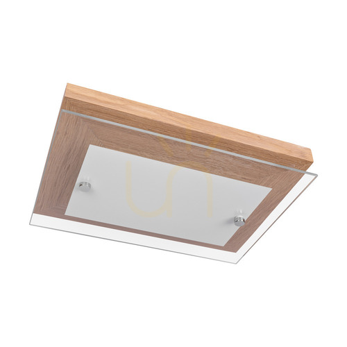 Verifica Aplică de perete Finn 1xLED 2700K 10W stejar uleiat/metal cromat/sticlă albă 29 cm