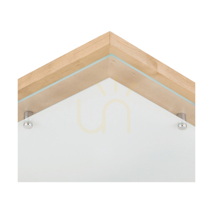 Lampa de tavan Finn, 1xLED, 2700K, 24W, mesteacăn/metal cromat/sticlă albă, 40 cm small 1