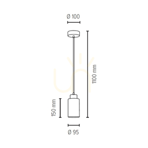 Lampa suspendată Flores, 1xE27, Max. 60 W, mesteacăn/cablu din PVC transparent/abat-jour din sticlă albă cu motiv floral, Ø 10 cm small 3