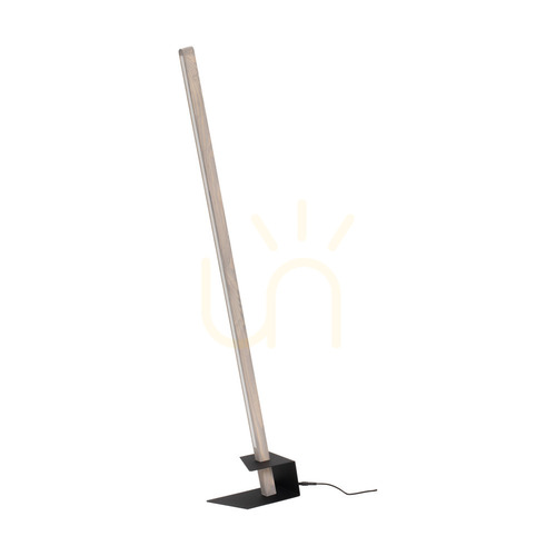 Verifica Lampa de podea Forestier, 1xLED, 3000K, 18W, pin vopsit în gri, metal negru, cablu din PVC negru (40 cm)