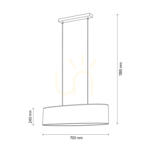 Lampa suspendată Galance, 2xE27, Max. 40 W, metal negru/cablu împletit negru/abat-jour cu model negru și auriu, 70 cm small 5