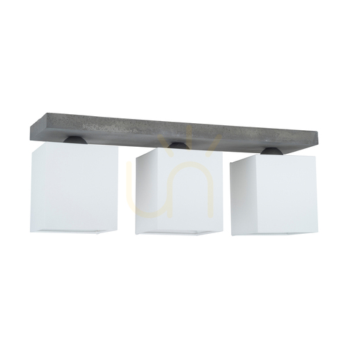 Verifica Plafonieră Spot Light GREAT 2241336, 3 × E27, beton gri și abajururi albe, 55 cm