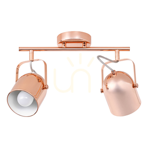 Lampa de tavan Inga, 2xE27, Max. 60 W, metal cu finisaj de cupru, 38,5 cm small 0