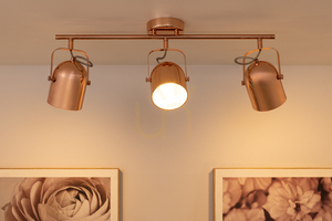 Lampa de tavan Inga, 3xE27, Max. 60 W, metal cu finisaj de cupru, 64 cm small 3