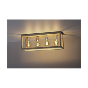 Lampa de tavan Kago, 4xE27, Max. 60 W, stejar lustruit cu ulei/metal cromat, 68 cm small 1
