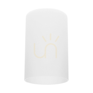 Lampa suspendată Karla, 1xE27, Max. 60 W, gri beton/cablu din PVC transparent/abat-jour din sticlă albă, Ø 10 cm small 1