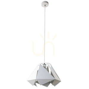 Lampă suspendată Kite 1xE27 Max. Cablu din metal alb/PVC alb, 60 W, Ø 38 cm small 0