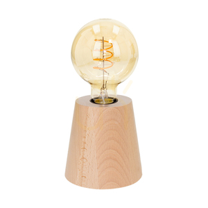 Lampa de masă Konus, 1xE27, Max. 25 W, fag natural/negru, cablu din PVC, Ø 11 cm small 0