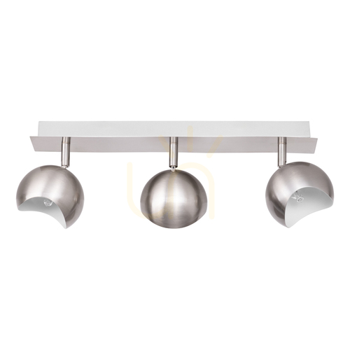 Verifica Lampa de tavan Kumi, 3xG9, Max. 28 W, metal satinat/alb, 48 cm