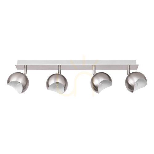 Verifica Lampa de tavan Kumi, 4xG9, Max. 28 W, metal satinat/alb, 62,5 cm