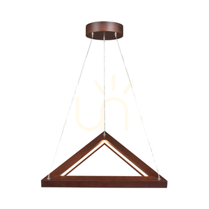 Lampa suspendată Legno 3xLED 3000K 18W, din lemn de fag și nuc / cablu din PVC transparent, 53,5 cm small 1