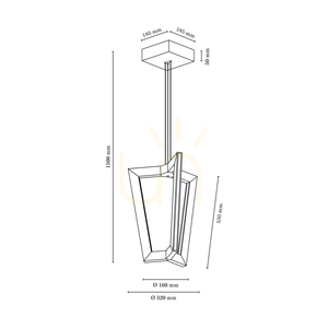 Lampa suspendată Leif, 3 LED-uri, 3000 K, 20,5 W, stejar uleiat / cablu din PVC transparent, 53 cm small 2