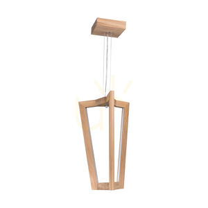 Lampa suspendată Leif, 3 LED-uri, 3000 K, 20,5 W, stejar uleiat / cablu din PVC transparent, 53 cm small 0