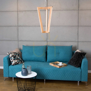 Lampa suspendată Leif, 6 LED-uri, 3000K, 43W, stejar uleiat / cablu din PVC transparent, 53 cm small 4