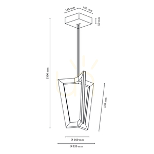 Lampa suspendată Leif, 6 LED-uri, 3000K, 43W, stejar uleiat / cablu din PVC transparent, 53 cm small 6