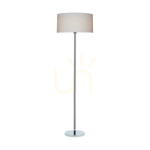 Lampa de podea Leila, 1xE27, Max. 60 W, metal cromat/cablu din PVC transparent/abajur din hârtie și PVC cu model de crocodil, Ø 50 cm small 1