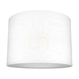 Lampa de masă Leila, 1xE27, Max. 40 W, metal cromat / cablu din PVC transparent / abajur din hârtie și PVC cu model imitație de lemn, Ø 50 cm small 2