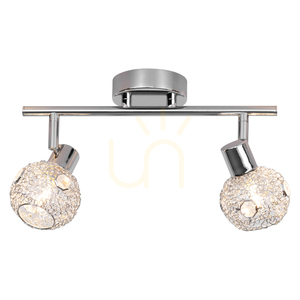 Lampa de tavan Lena, 2xG9, Max. 28 W, metal cromat/transparent, 29,5 cm small 1