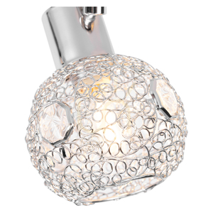 Lampa de tavan Lena, 2xG9, Max. 28 W, metal cromat/transparent, 29,5 cm small 2