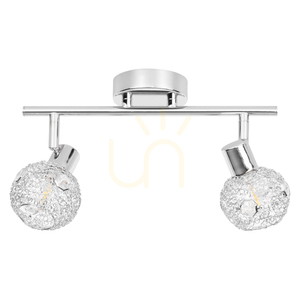 Lampa de tavan Lena, 2xG9, Max. 28 W, metal cromat/transparent, 29,5 cm small 0