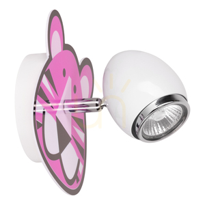 Aplică de perete Lenny 1xGU10 Max. 50 W, metal alb/cromat, cu imprimeu de tigru, 14 cm small 0