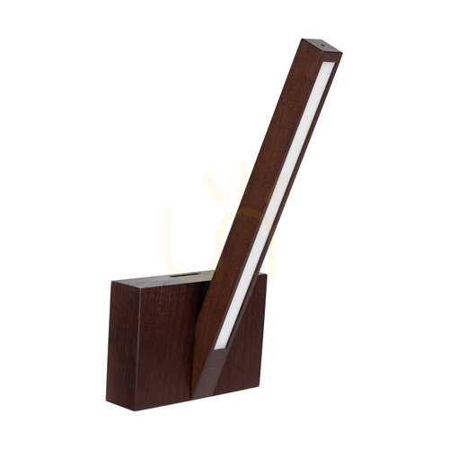 Verifica Aplică de perete Linus „Out”, 1 LED, 3000 K, 3,75 W, lemn de fag și nuc, 16 cm