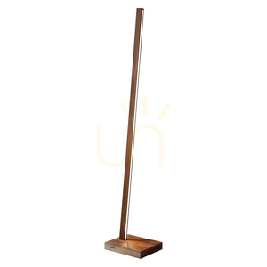Lampa de podea Linus, 1xLED, 3000K, 22W, lemn de fag și nuc, cablu împletit negru cu variator tactil, 30 cm small 1