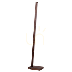 Lampa de podea Linus, 1xLED, 3000K, 22W, lemn de fag și nuc, cablu împletit negru cu variator tactil, 30 cm small 0