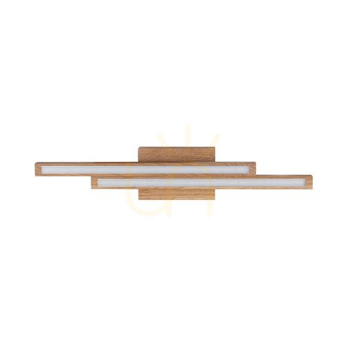 Verifica Lampă de tavan Linus Straight 2xLED 3000K 12W, stejar uleiat, 54,5 cm