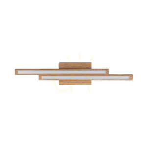 Lampă de tavan Linus Straight 2xLED 3000K 12W, stejar uleiat, 54,5 cm small 0