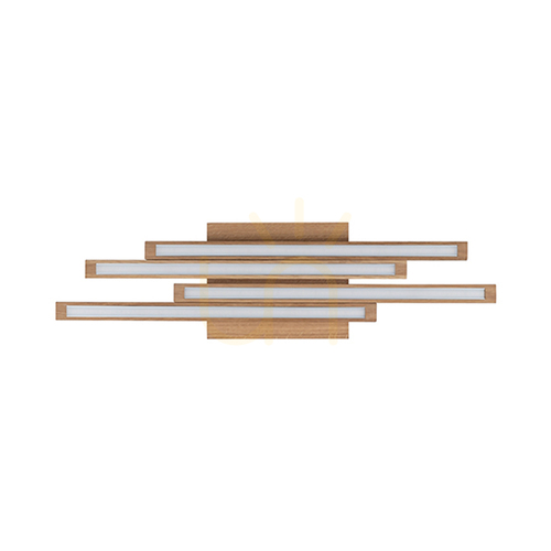 Verifica Lampa de tavan Linus Straight, 4 LED-uri, 3000 K, 24 W, stejar uleiat, 59 cm