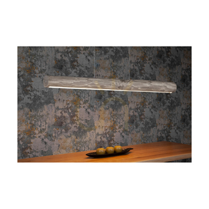 Lampă suspendată Lucas 1xLED 3000K 33W — pin vopsit, metal gri/negru, cablu din PVC transparent, cu variator tactil, 115 cm small 1