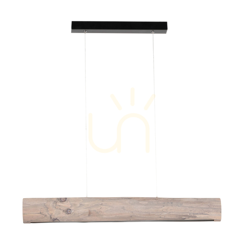 Verifica Lampă suspendată Lucas 1xLED 3000K 25,5 W — pin vopsit în gri/metal negru/cablu din PVC transparent, cu variator tactil, 90 cm