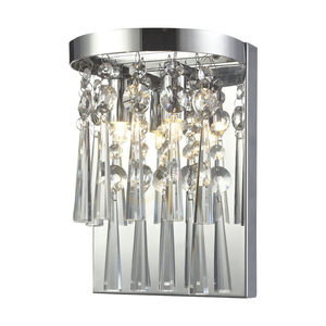 Aplică de perete Luxoria, include 2 prize G9, maxim. 3 W, metal cromat/cristale transparente, 16 cm small 1