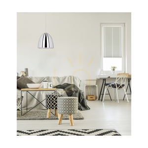Lampa suspendată Mads, 1xE27, Max. 60 W, metal cromat/cablu din PVC transparent, Ø 30 cm small 3