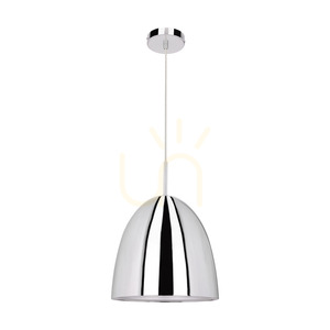 Lampa suspendată Mads, 1xE27, Max. 60 W, metal cromat/cablu din PVC transparent, Ø 30 cm small 0