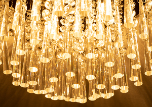 Lampa de tavan Luxoria, include 4 prize G9, maxim. 3 W, metal cromat/cristale transparente, Ø 35 cm small 2