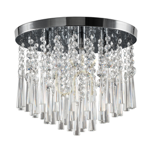 Lampa de tavan Luxoria, include 4 prize G9, maxim. 3 W, metal cromat/cristale transparente, Ø 35 cm small 0